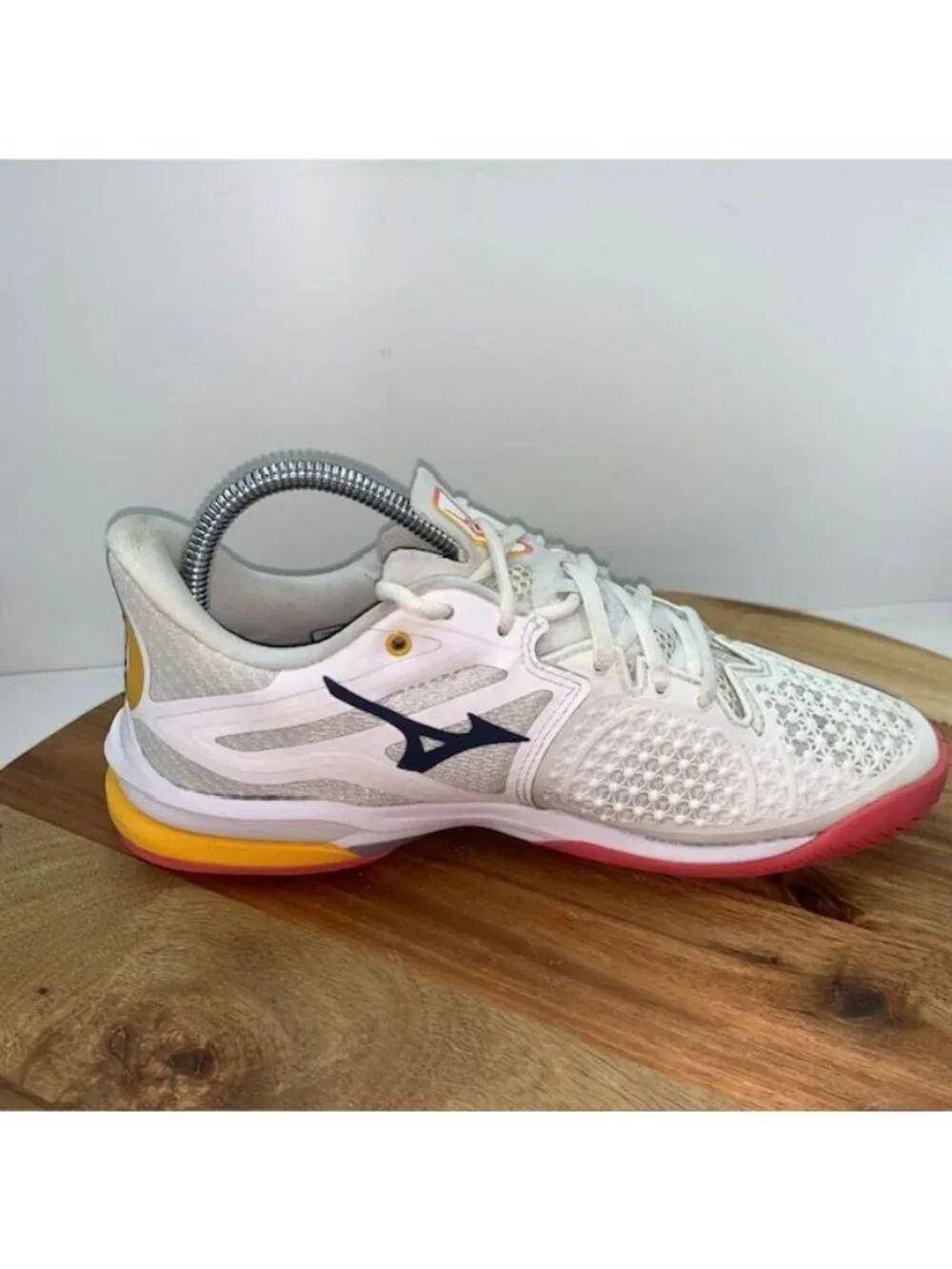 Mizuno Wave Exceed Tour-6 Sneaker Womens 7.5 White Pink Tennis Pickleball Shoe